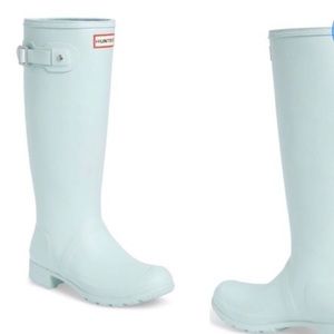 NWOT Sea foam Matte tall Hunter boots